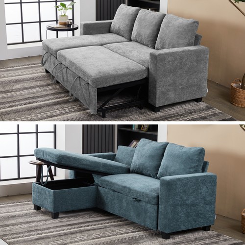 Shaped corner sofa - bed, 3