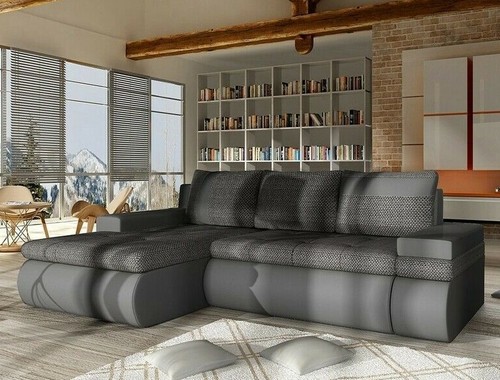 Shaped corner sofa bed with - corner,