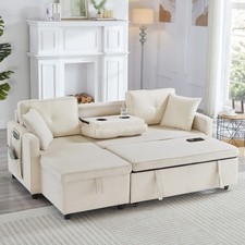 L-Shaped Corner Sofa Bed with
