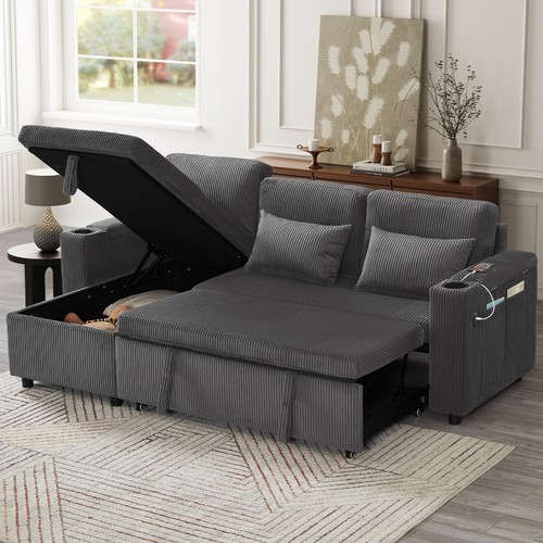 Shaped sofa bed - sofa,
