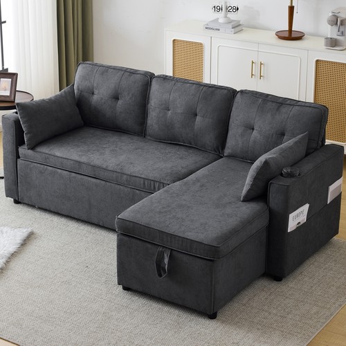 Shaped sofa bed seater - bed,