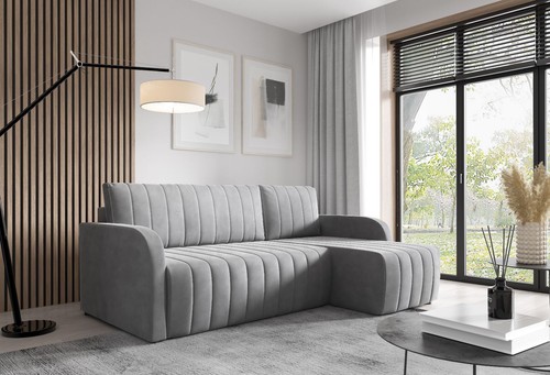 Shaped universal corner sofa - l,